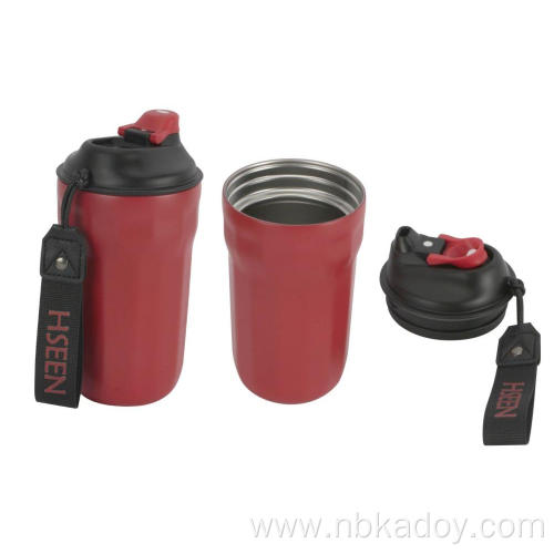 PORTABLE VACUUM STAINLESS STEEL COFFEE CUP